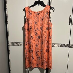 Worthington Orange Floral Mini Dress